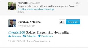 Affige Fragen - Tweet auf Twitter