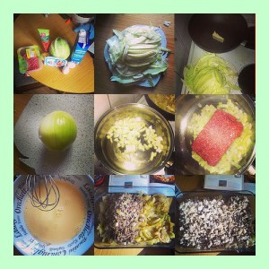 Zubereitung Weißkohlauflauf